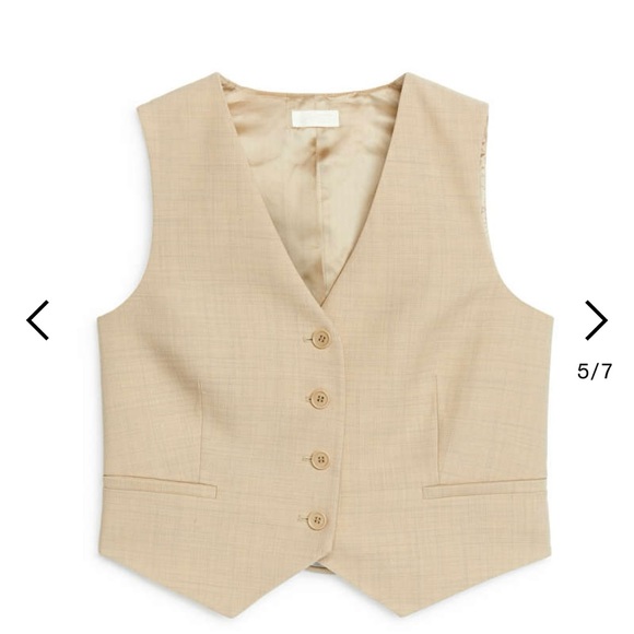 ARKET WOOL BLEND WAISTCOAT - Picture 4 of 7